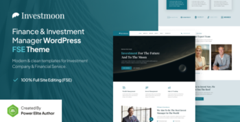 Investmoon – Finance & Investment Manager FSE WordPress Theme